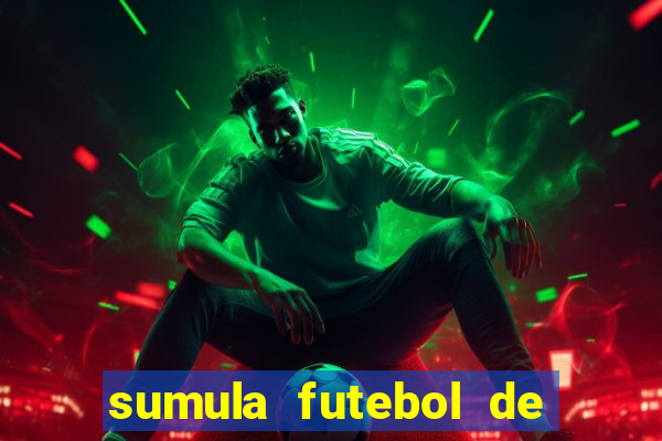 sumula futebol de campo word